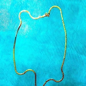 Necklace, 14 k Gold chain of 16 1/2 inches long